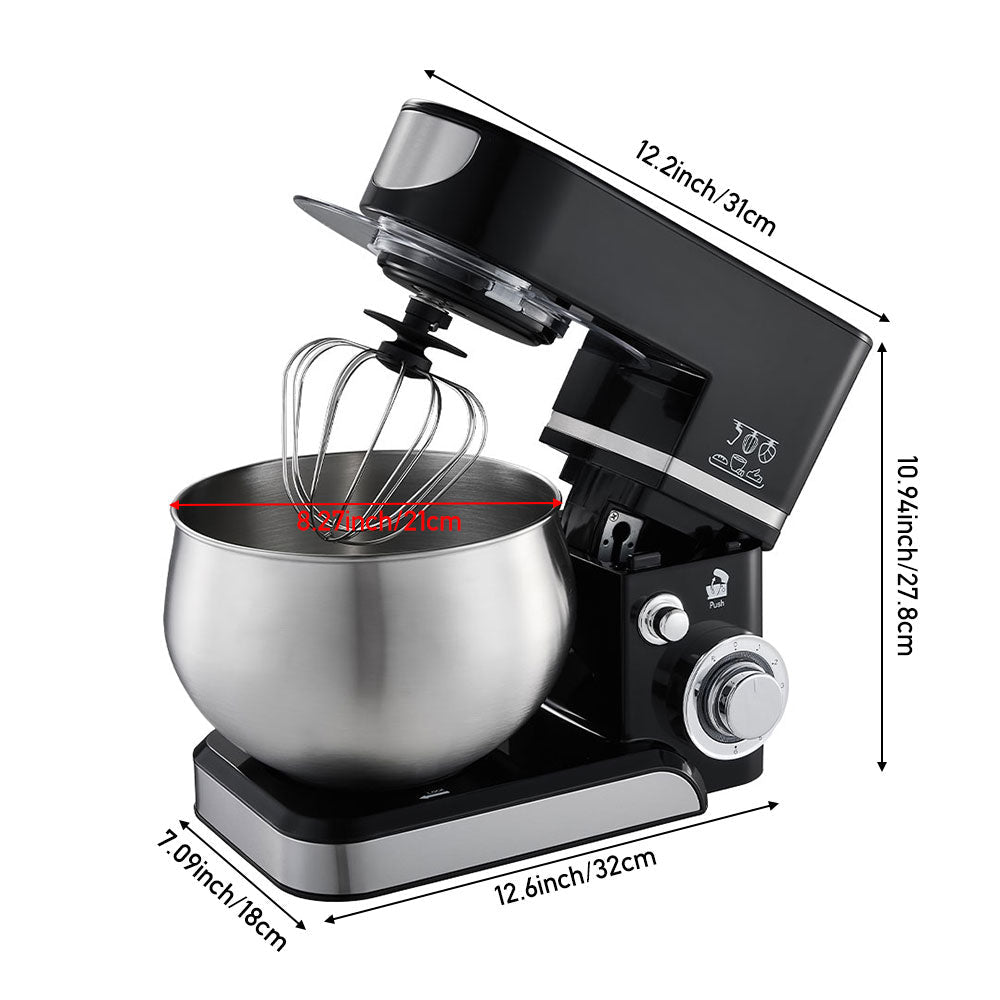 Garden Sanctuary 6-speed 5L tilt-head kitchen stand mixer with mixing bowl and attachments for versatile baking and cooking tasks.