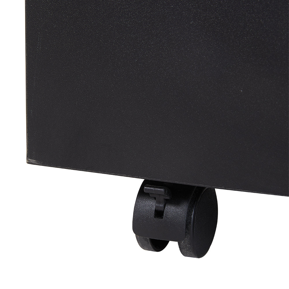 Garden Sanctuary mini fridge stand with storage, featuring sturdy construction and space for organizing small kitchen or office appliances.