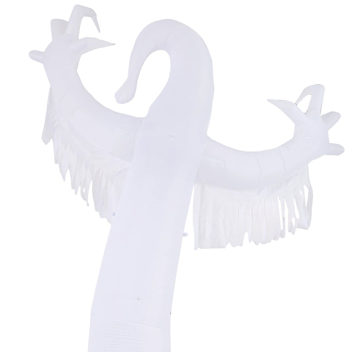 Garden Sanctuary 9 ft Halloween inflatable ghost decoration with LED lights, featuring a spooky ghost figure for outdoor Halloween decor.