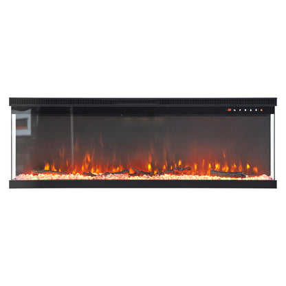 50inch Recessed and Freestanding Electric Fireplace with Remote Control