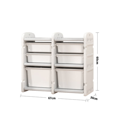 Kids Plastic Storage Cabinet for Toys Clothes Books