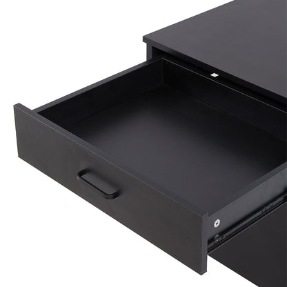 Garden Sanctuary mini fridge stand with built-in storage, featuring a compact design and sturdy construction for versatile use.