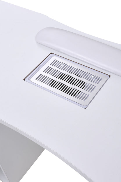 Manicure Table with Dust Collector and Wrist Cushion