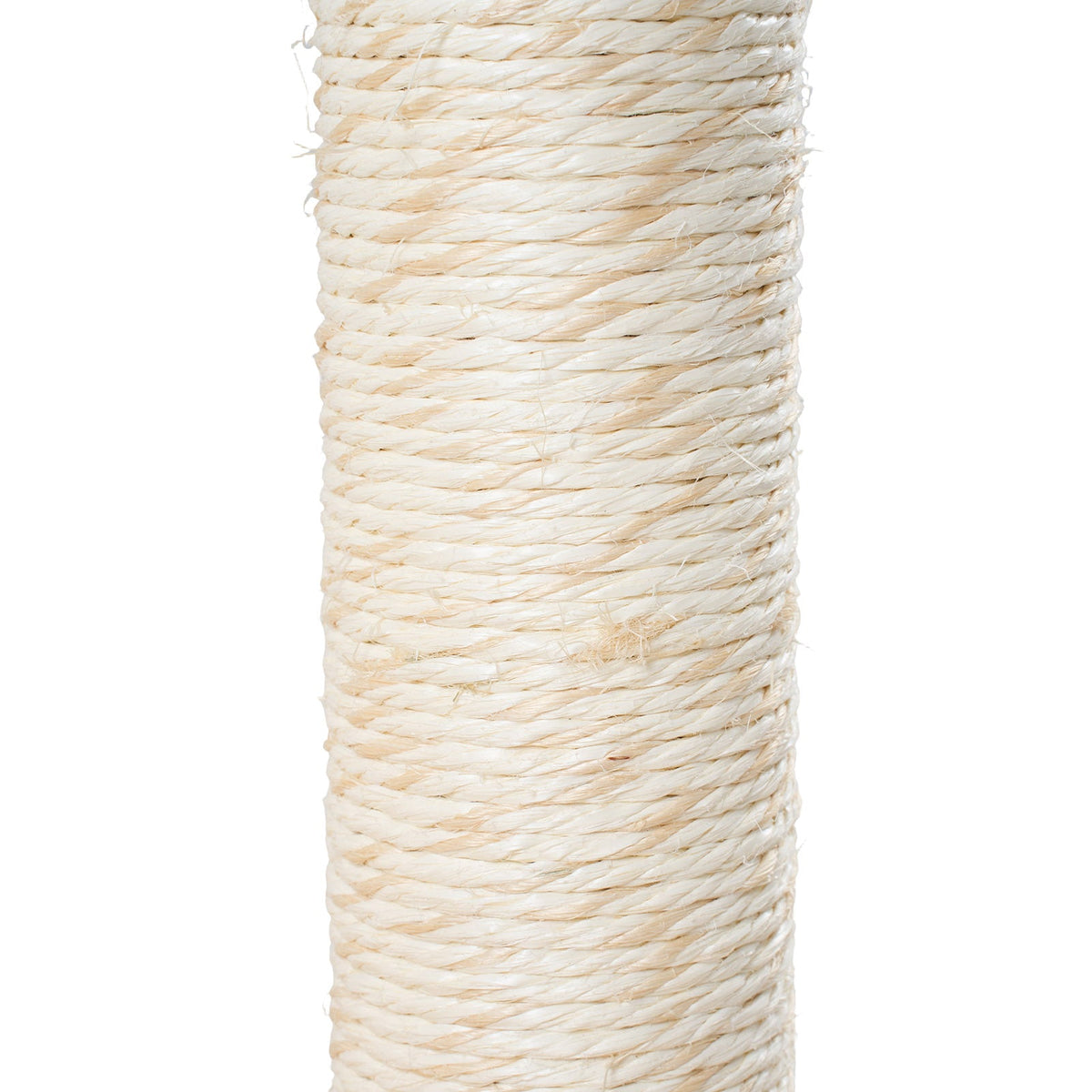 Garden Sanctuary cat tree with scratching posts and hanging toy, designed for feline play and climbing fun.