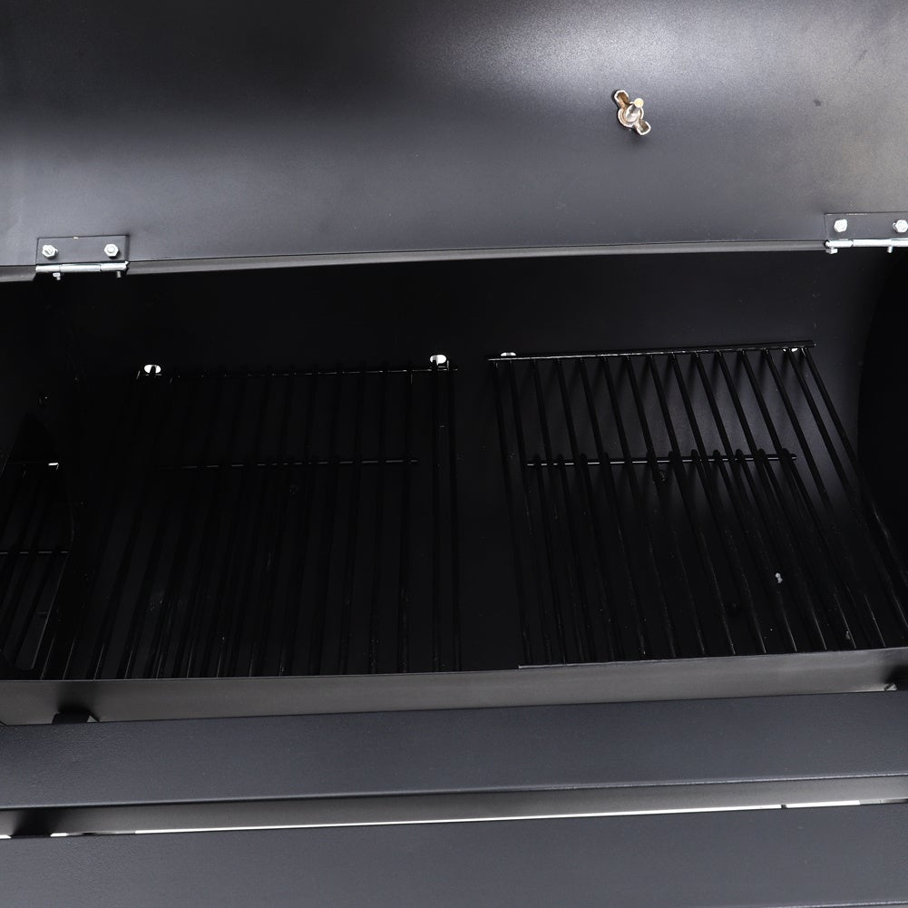 Charcoal BBQ Grill with Offset Smoker