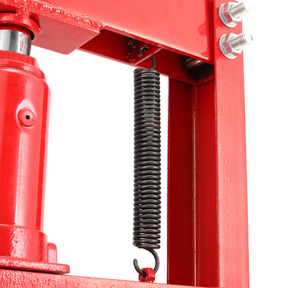 Garden Sanctuary 12 Ton Floor Standing Hydraulic Press with sturdy metal frame and hydraulic mechanism for heavy-duty pressing tasks.