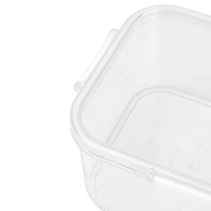 3Pcs Transparent Stackable Bento Lunch Box Set