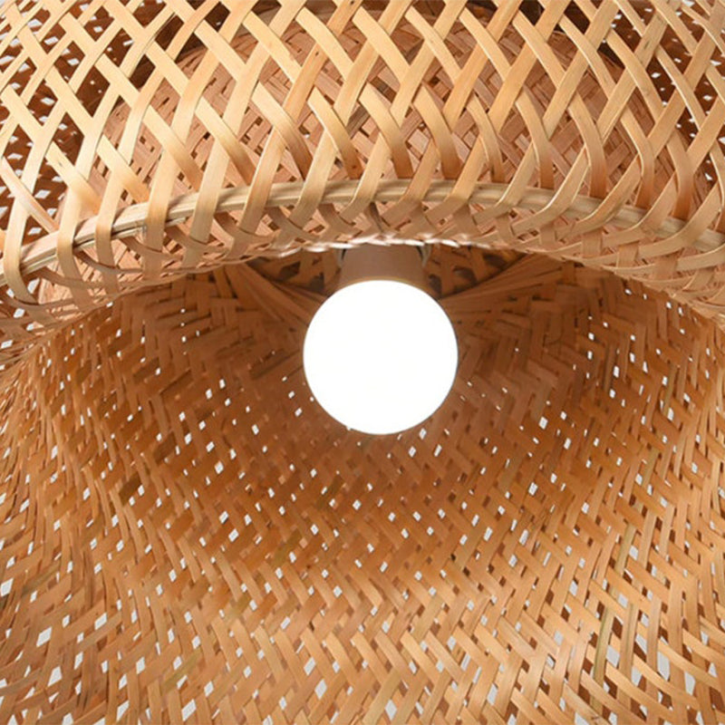 Bamboo Pendant Light Handmade Lamp Shade