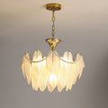 Luxury Modern Minimalist Living Room Shade Feather Chandelier