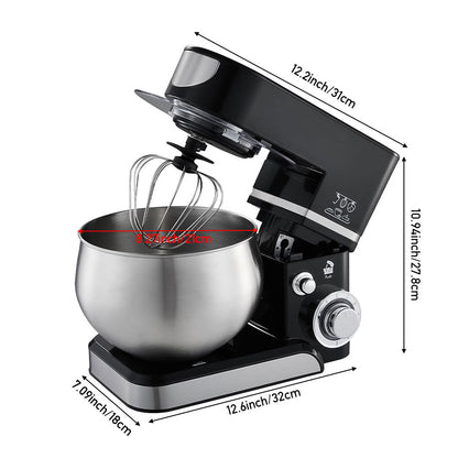 Garden Sanctuary 6-speed 5L tilt-head kitchen stand mixer with mixing bowl and attachments for versatile baking and cooking tasks.