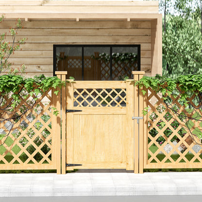 Rhombus Garden Wood Fence Gate