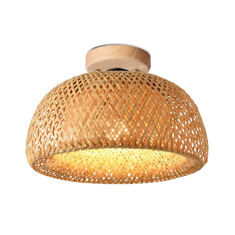 Bamboo Pendant Light Handmade Lamp Shade