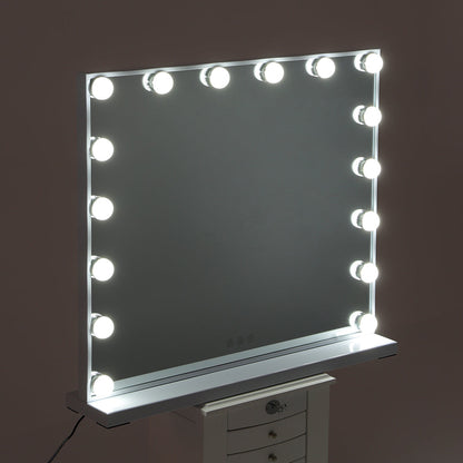Large Makeup Vanity Table Mirror With LED Dimmable Lights