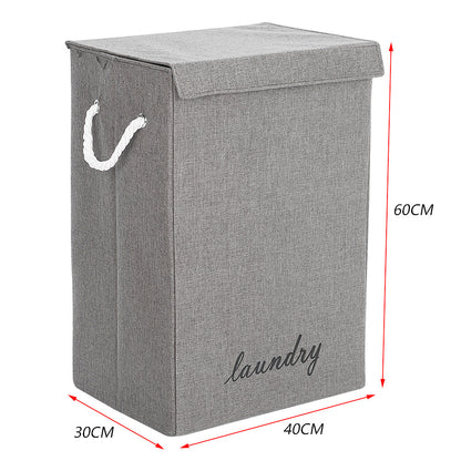 Foldable Garden Sanctuary laundry hamper with handles, lightweight home laundry basket for easy storage and transport.