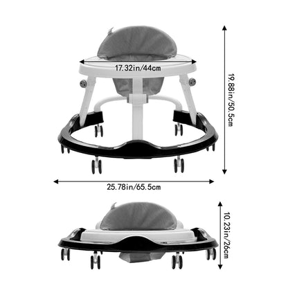 Garden Sanctuary foldable baby walker and rocking chair with adjustable features, designed for comfort and versatility.