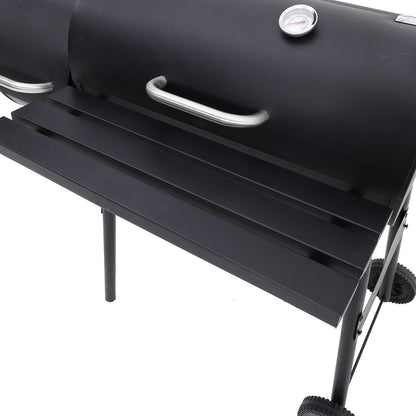 Charcoal BBQ Grill with Offset Smoker